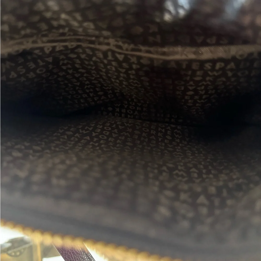 KATE SPADE NY Dawn Place Black Embellished Nylon Tote with Leather Trim NWOT - Picture 9 of 14